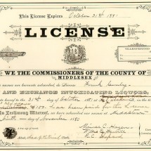 Antique Liquor License